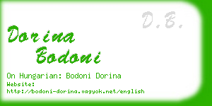 dorina bodoni business card